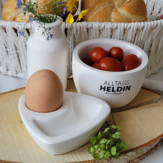 Silikon - Gießform - Eierbecher mit Ablage - klassisch - vielfältig nutzbar