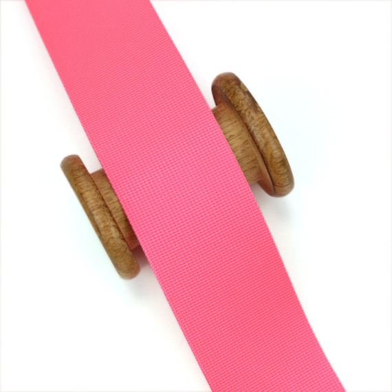 1m Weiches Gurtband - Uni - 50mm - Neonpink