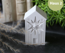 Silikon - Gießform - Sternhäuser - Haus 2 - klein - vielfältig nutzbar