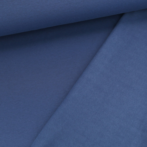 Alpenfleece - Kuschelstoff - 300g - Uni - Taubenblau