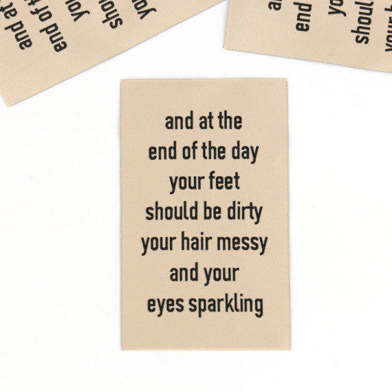 1 Super BIG Label - Sparkling - Beige - Anlukaa