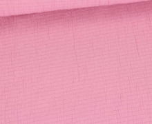 Viskose Crash - Bubble - Mischgewebe - Uni - Rosa