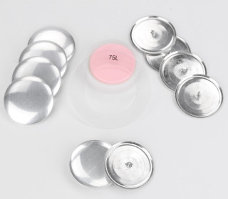 Knopfrohlinge Set für 5 Stoffknöpfe - 47mm - DIY SET