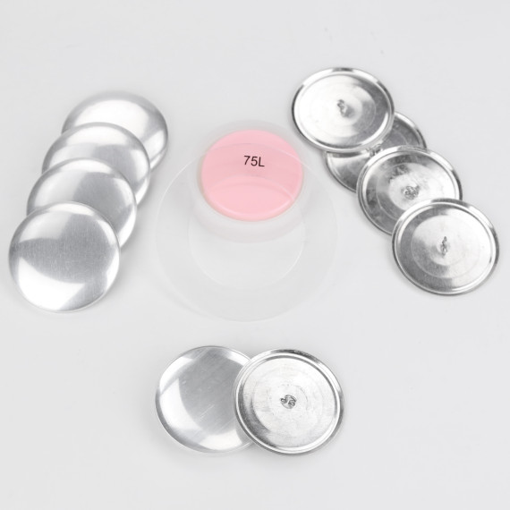 Knopfrohlinge Set für 5 Stoffknöpfe - 47mm - DIY SET