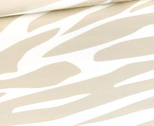 Sommersweat - BIG Zebra - Sand - Weiß - Bio Qualität - Anlukaa - abby and me