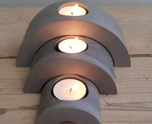 Silikon - Gießform - Teelichthalter - Bögen - 3er Set - vielfältig nutzbar