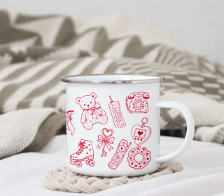 Emaille Becher - 90s Style Valentine