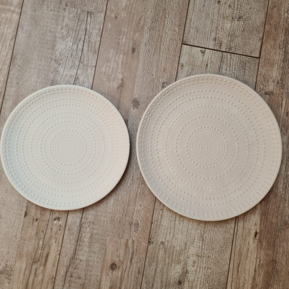 Silikon - Gießform - Dekoteller - Teller - Dotting Style - Groß - vielfältig nutzbar