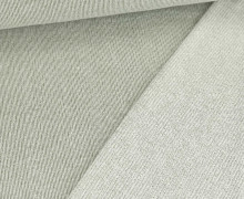 Strickstoff - Feinstrick - Meliert - Creme/Olivgrün