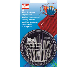30 Nadeln - Nadel-Set - Näh/Stick/Stopf-Nadeln - Prym - Silber