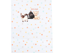 DIY - Babydecken-Top - Katzen - Punkte - Eda&Mo