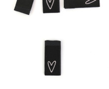 1 Label - Herz - Schwarz/Weiß - jojulein design