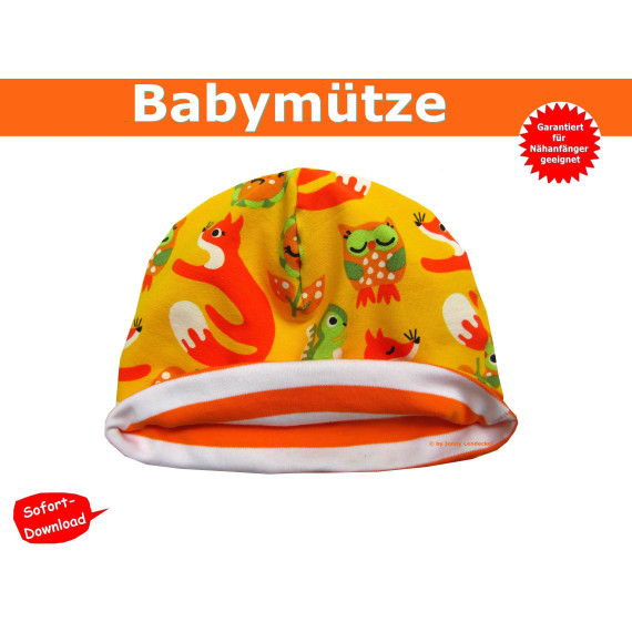 Schnittmuster Babymütze - inkl. Nähanleitung