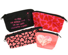 DIY-Nähset - Velvet - Knautschtaschen - 4 Täschchen - Sweetest Hearts - By Your Side - abby and amy