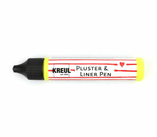 1 3D-Effektfarbstift - Pluster & Liner Pen - Feine Malspitze - 29ml - KREUL - Neon Light (49821)