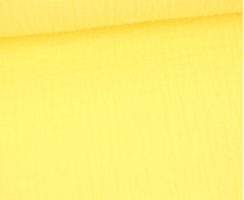 Bio Musselin Lotta - Muslin - Uni - Double Gauze - 130gr - Schnuffeltuch - Windeltuch - Pastellgelb