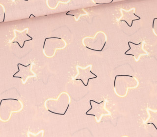 Tislin - leichter Dekostoff - Midnight Spark - Puderrosa - Lausemia Design Studio - abby and amy