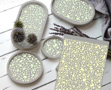 Rub-On Sticker - Terrazzo - Pastellgelb - studio.mARTinchen - Tante Henni Rubon - vielfältig nutzbar