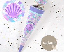 DIY-Nähset Schultüte - Pearl Dreams - Velvet - zum selber Nähen - Mix and Match Kombi
