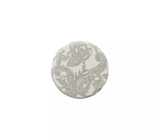 1 Jeansknopf - 17mm - zum Schrauben - Paisley - Creme