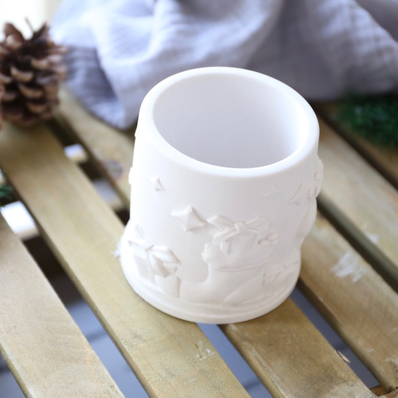 Silikon - Gießform - Teelichthalter - Dekobecher - Weihnachten - vielfältig nutzbar