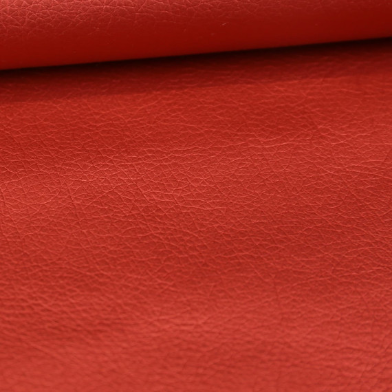 Kunstleder - Fashionstoff - Nappa - Uni - 140cm - Rotgold