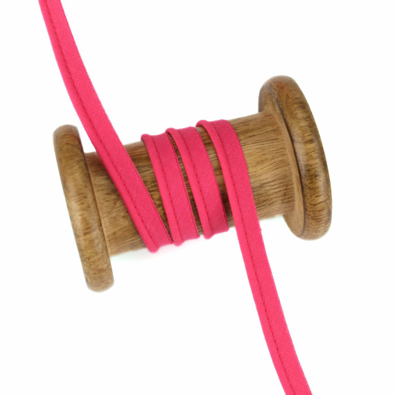 1 Meter Paspelband - Baumwolle - 8mm - Uni - Fuchsia