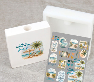 Rub-On Sticker - Ocean Air & Salt Hair - Tante Henni Rubon - vielfältig nutzbar