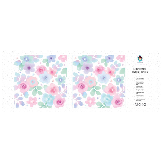 Kissenstoff - DIY - Kissen - BlossomKitz - Blumen - NIKIKO - abby and me