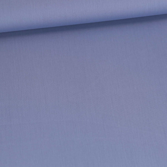 Baumwoll-Viskose - Uni - Taubenblau