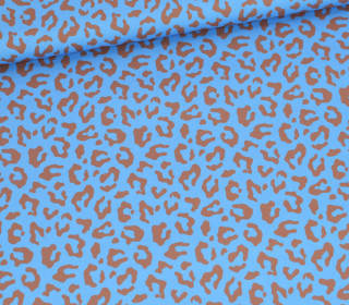 Outdoorstoff - Mini Collection - Leo - Himmelblau/Braun - abby and amy