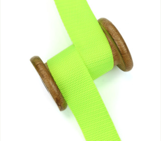 1m Weiches Gurtband - Uni - 30mm - Neonlimette