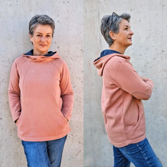 Ebook - Pullover KAJA_B mit 5 Kragenvarianten Gr. 34 - 44 (inkl. DIN A0)