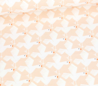 Bio Leichter Kuschelsweat - Organic Cotton - Island Breeze - Möwen - Puder