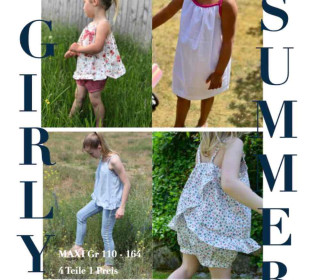 GIRLY SUMMER Set Maxi Gr 110 - 164 4 Teile 1 Preis
