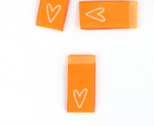 1 Label - Herz - Orangegelb/Creme - jojulein design