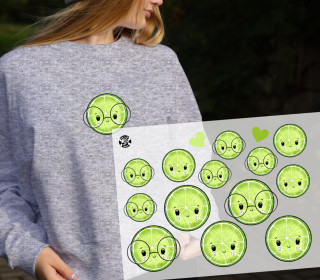 Onkel Bo's Bügelbilder - DIN A4 - Zitrus Fruits - Limette