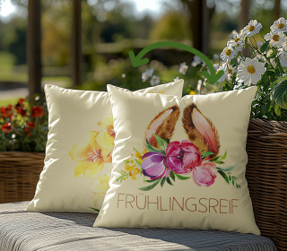 Genähtes Kissen inkl. Inlet -  Frühlingsreif - Mein Hanseherz