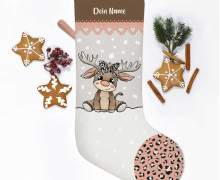 DIY-Nähset - Nikolaussocke - Softshell - Elchilein - Leo - Katzengold Designs