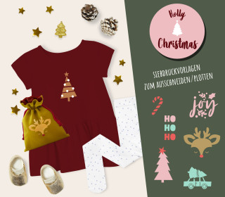 FREEBIE - Jolly Christmas - Weihnachten - Siebdruck Vorlagen