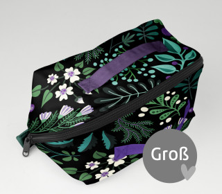 DIY-Nähset - GROß - Kosmetiktasche - Binz - Botanical Herbs - Hamburger Liebe - abby and amy