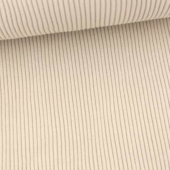 Hipster Bündchen - Gerippt - Uni - Schlauchware - Beige