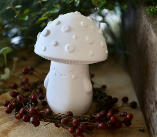 Silikon - Gießform - Heiterer Pilz - Mini - Herbstdeko - vielfältig nutzbar