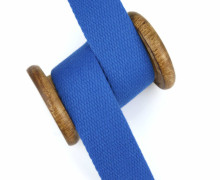 1m Gurtband - Baumwolle - 30mm - Uni - Blau