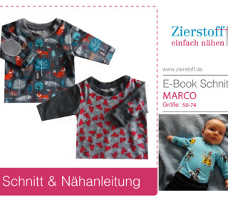 E-BOOK – Baby Shirt „Marco“, Gr. 50 – 74