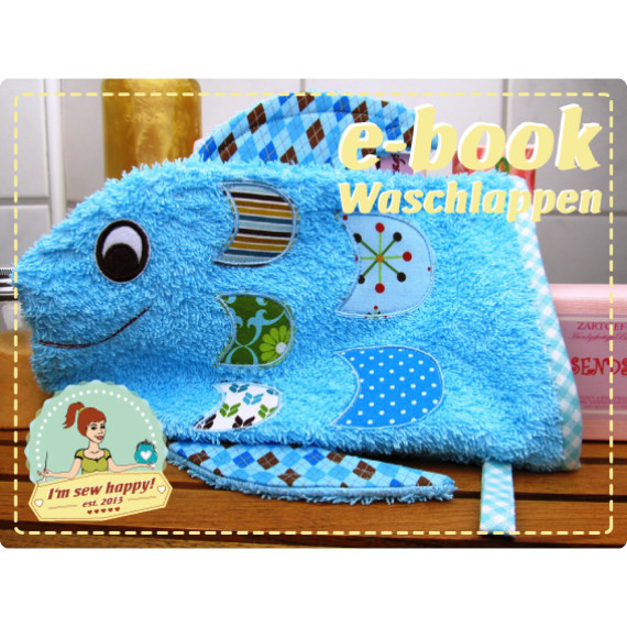 Ebook -  "Waschlappen Fisch" mit Stickdatei