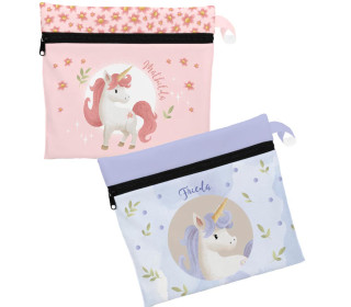 DIY-Nähset - 2 Wetbags - Softshell - Einhörner - KnilchArt Design