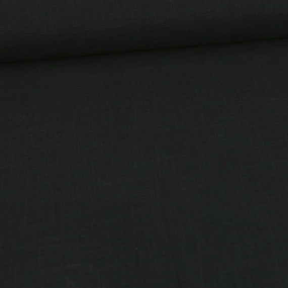 Musselin - Muslin - Double Gauze - Schnuffeltuch - Windeltuch - Uni - Slub-Garn - Schwarz