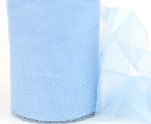 3 Meter Mesh Tüll - Weich - 10cm breit - Leicht elastisch - Hellblau