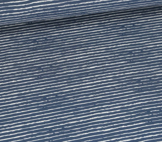 Jersey - Qjutie & the Qjutest - Streifchen - Jeansblau